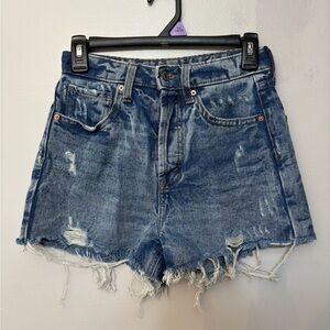 Wild Fable Frayed Hem Blue Jean Shorts